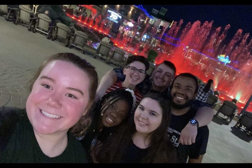 students smiling in Gatlinburg Tennessee
